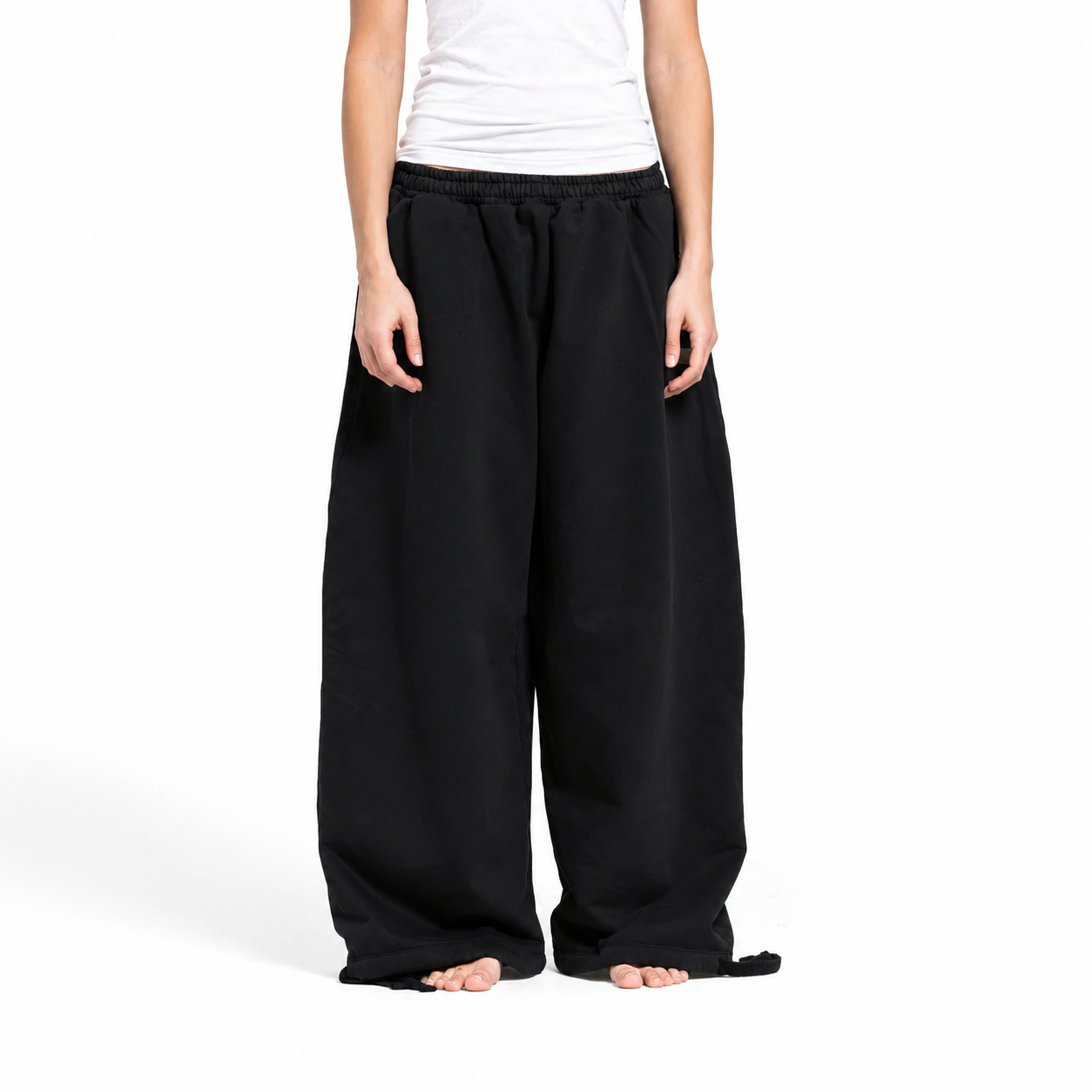 Black Essential Sweat pants