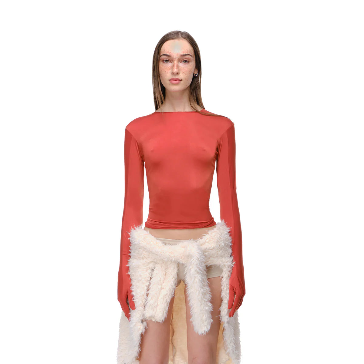 Crimson Glove Top