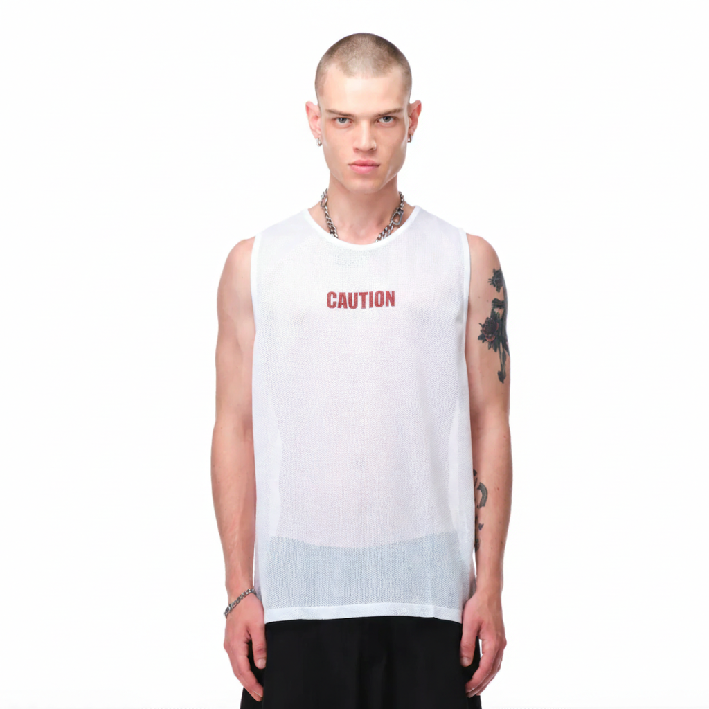 WHITE TANK JERSEY