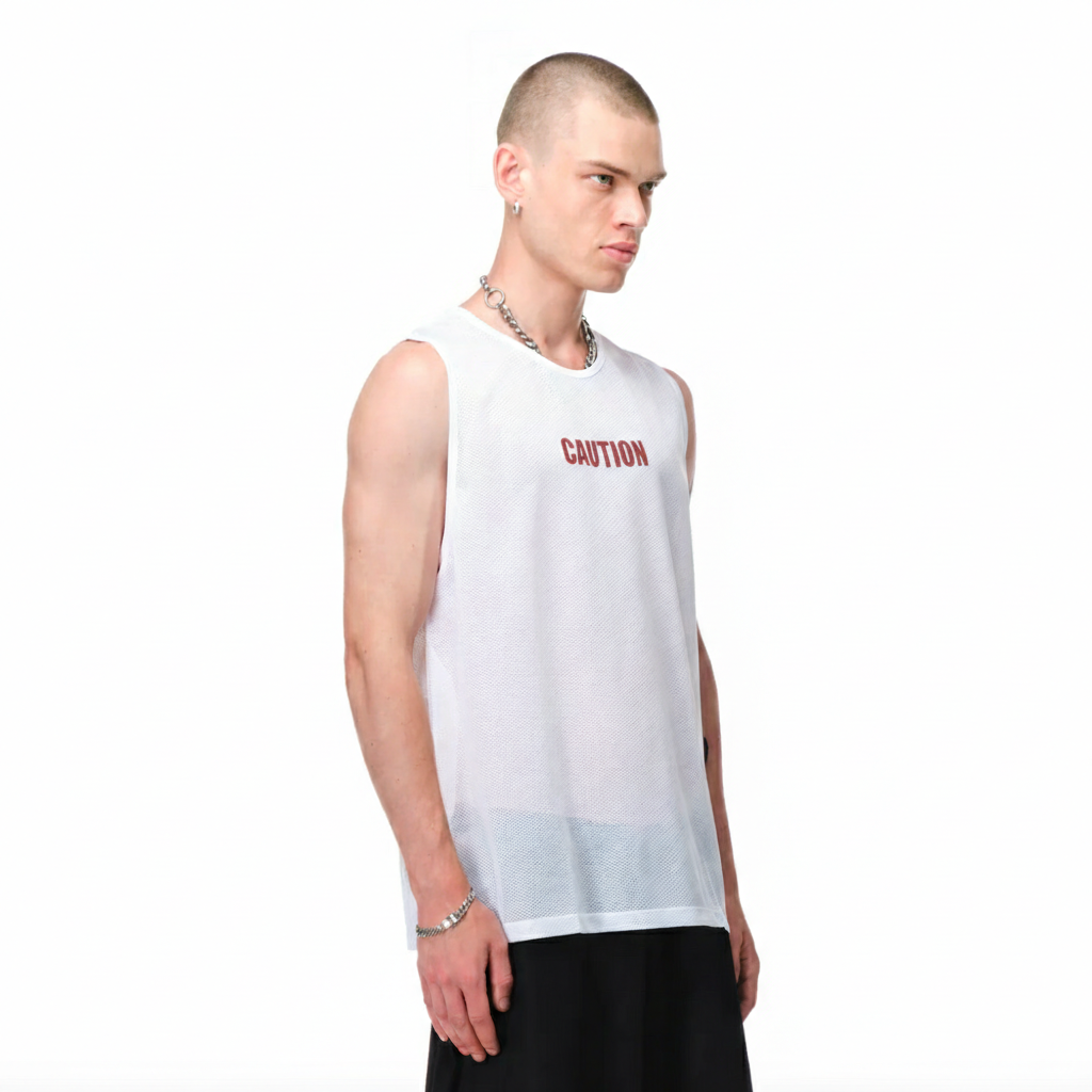 WHITE TANK JERSEY