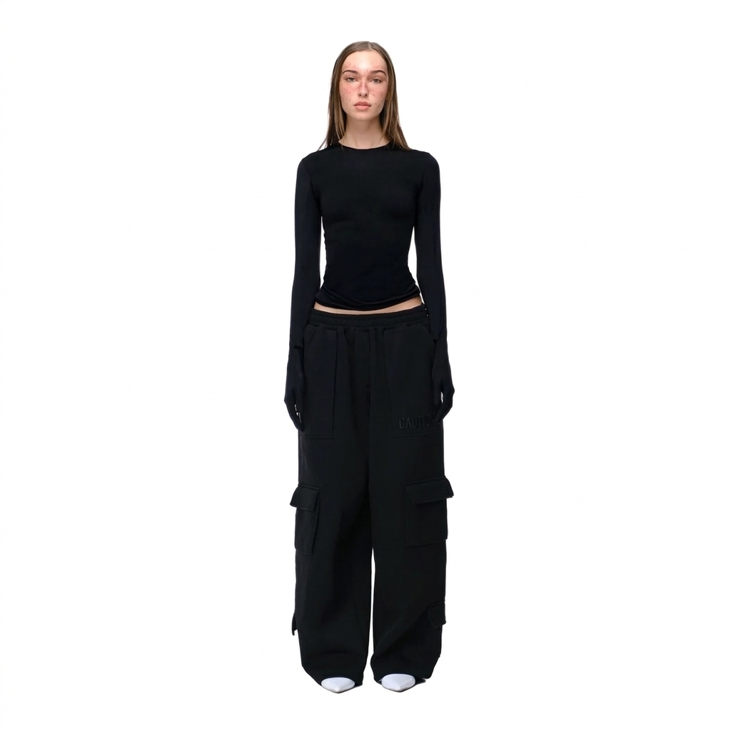 Embroidered Cargo Sweats